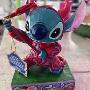 Disney Showcase Stitch Devilish Delight Collection Figurine Purple Base